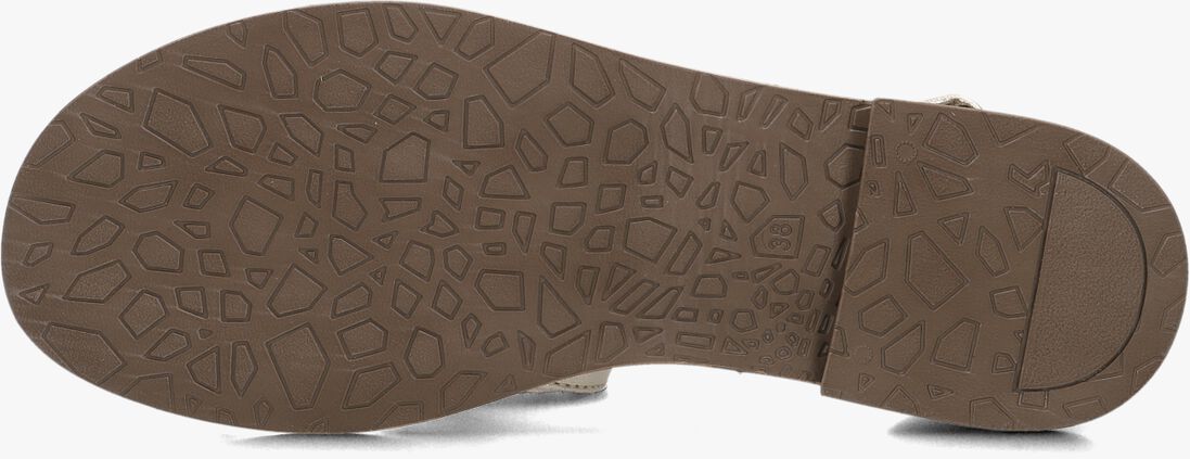 gouden ayana platte sandalen m05084