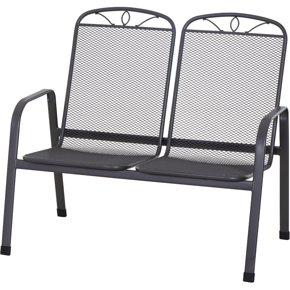 Gartenbank ELDA - matt anthrazit - 2-Sitzer