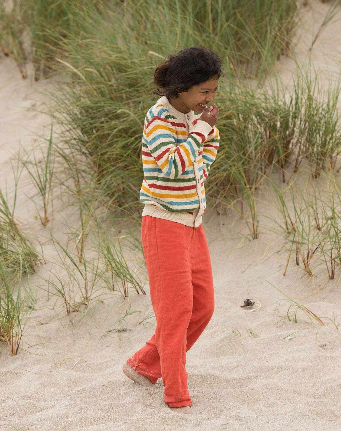 Strickjacke SUMMER RAINBOW gestreift in bunt
