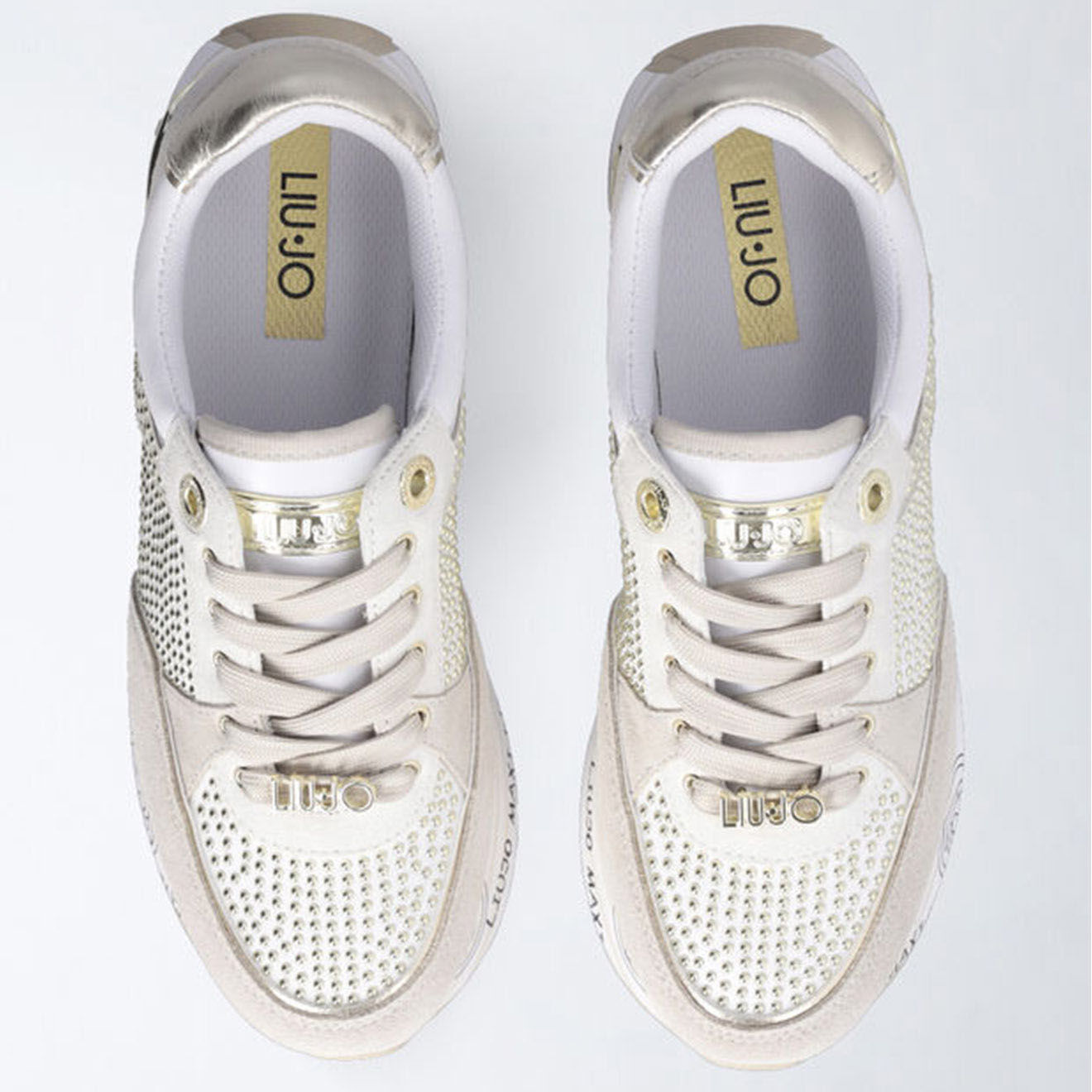 Liu-Jo Sneakers en Cuir Victoria beiges