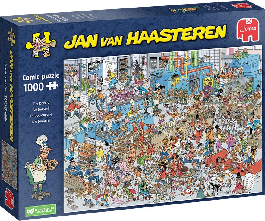Jumbo puzzel Jan van Haasteren de bakkerij 68 x 49 cm 1000 stukjes
