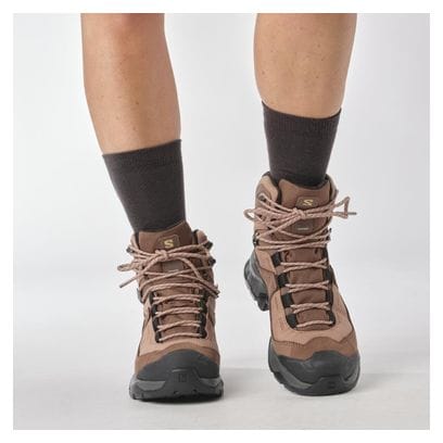 Chaussures de Randonnée Salomon Quest Element GTX Marron/Gris Femme