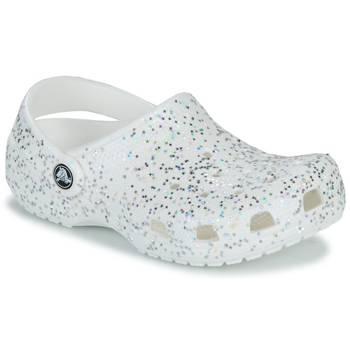 Crocs - Classic Starry Glitter Clog K - Blanc