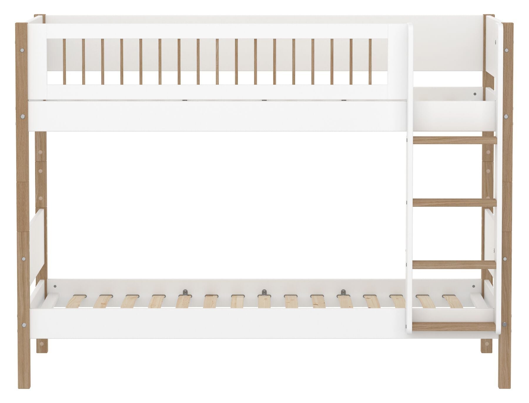 Flexa NOR Leiter gerade Etagenbett - Weiss / B: 109.0 cm x T: 208.0 cm x H: 154.0 cm