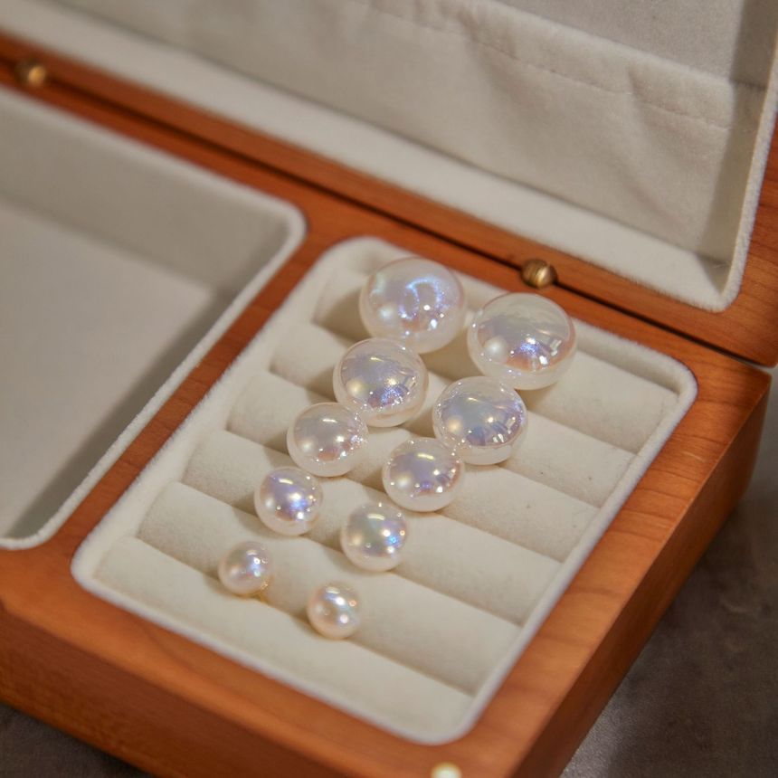 Milkieway - Faux Pearl Stud Oorbel / Clip-On Oorbel