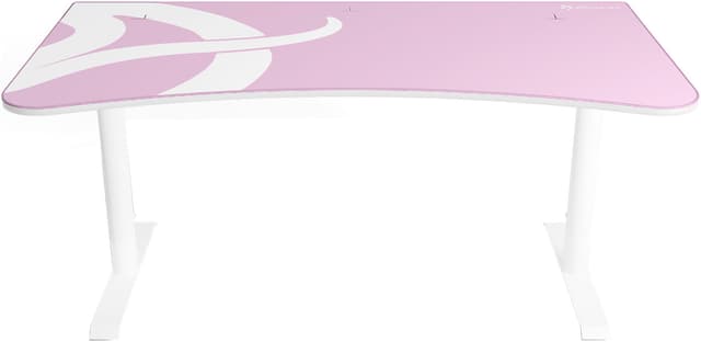 Arozzi Arena gaming skrivebord (white pink)