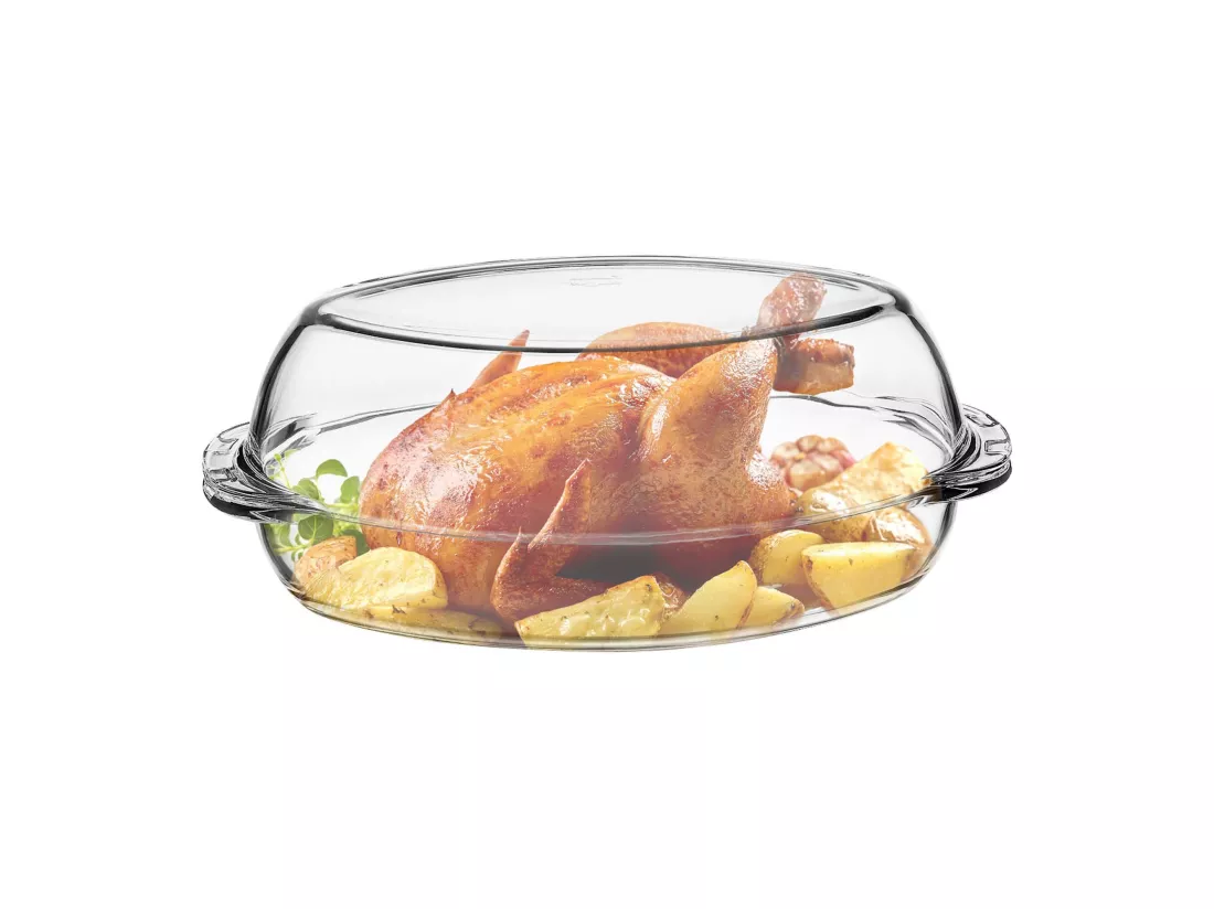 Menastyl - Cocotte Volaille En Verre Borosilicate