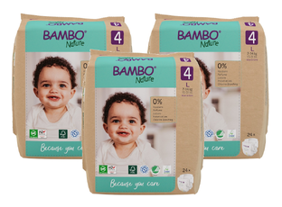 Bambo Nature Maat 4 Luiers L Multiverpakking 3x24ST