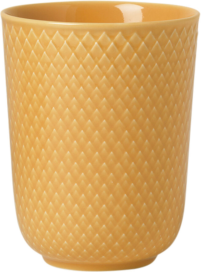 Lyngby Porcelæn Rhombe Krus 33 cl gul porcelæn Gul