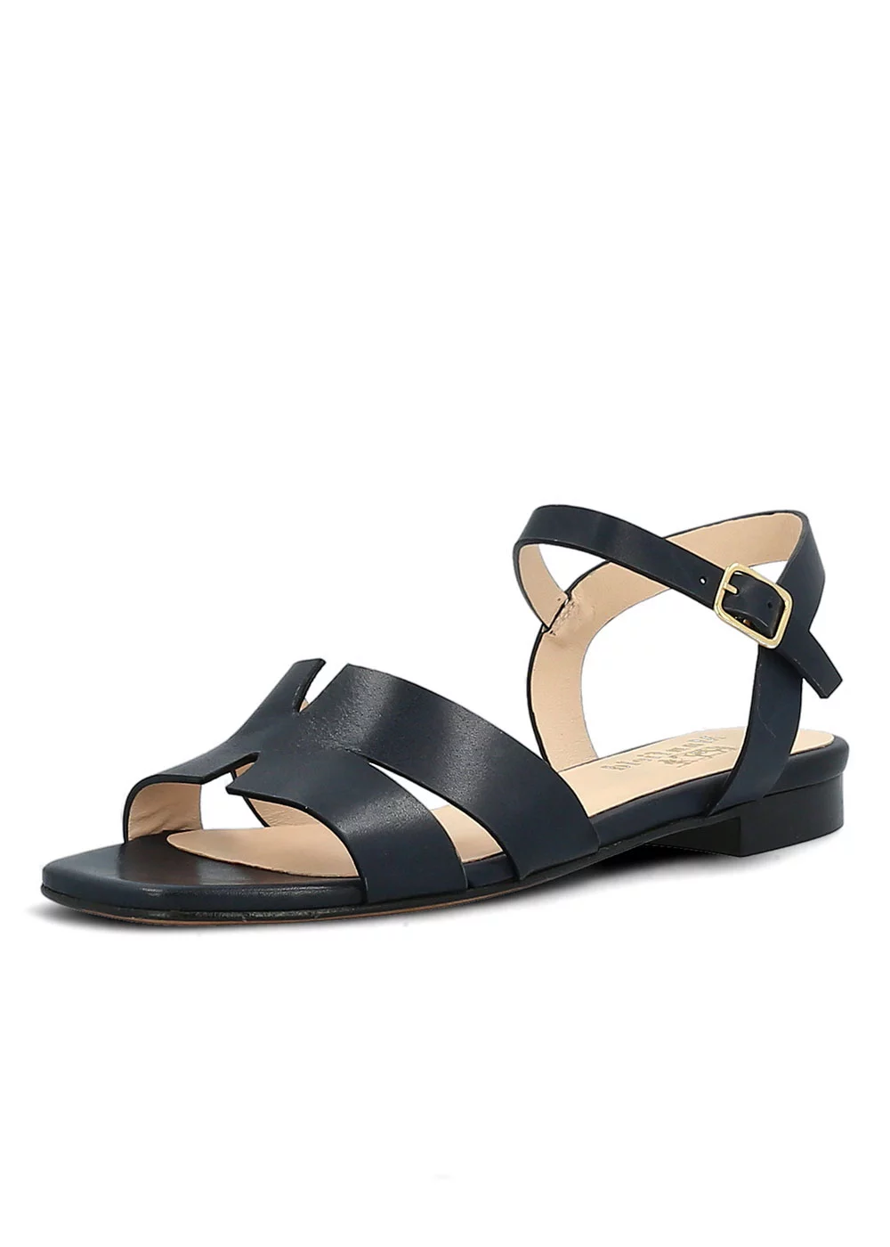 SANDALE SLOUGH CUIR MARINE
