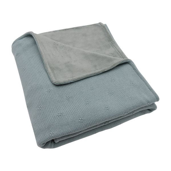 Jollein Cosy Knit - Ledikantdeken - 100 x 150 cm - Velvet - Sea Green