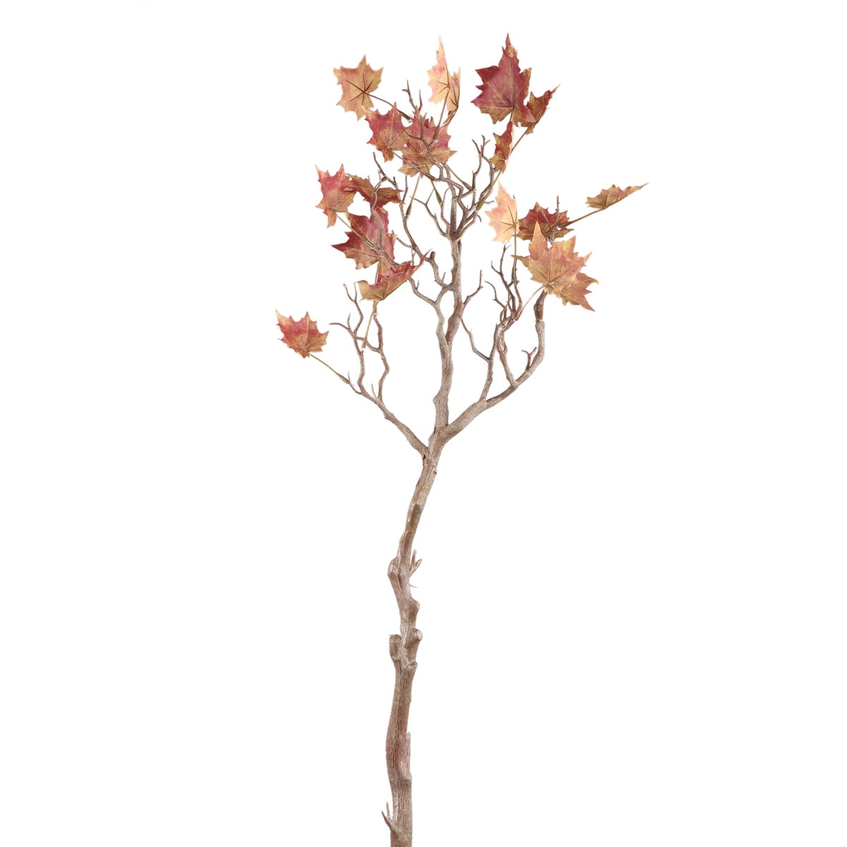 Ptmd branche artificielles leaves - 41x38x85 cm - pe - rouge