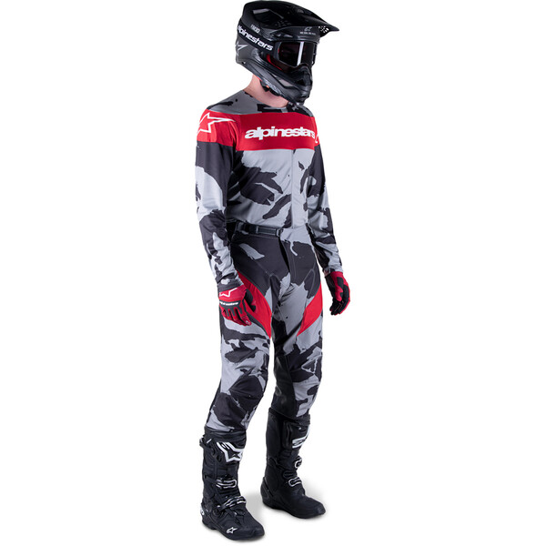 Alpinestars - Maillot Racer Tactical Camouflage Gris / Rouge