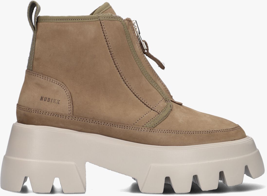 NUBIKK taupe nubikk enkelboots flore rock fur