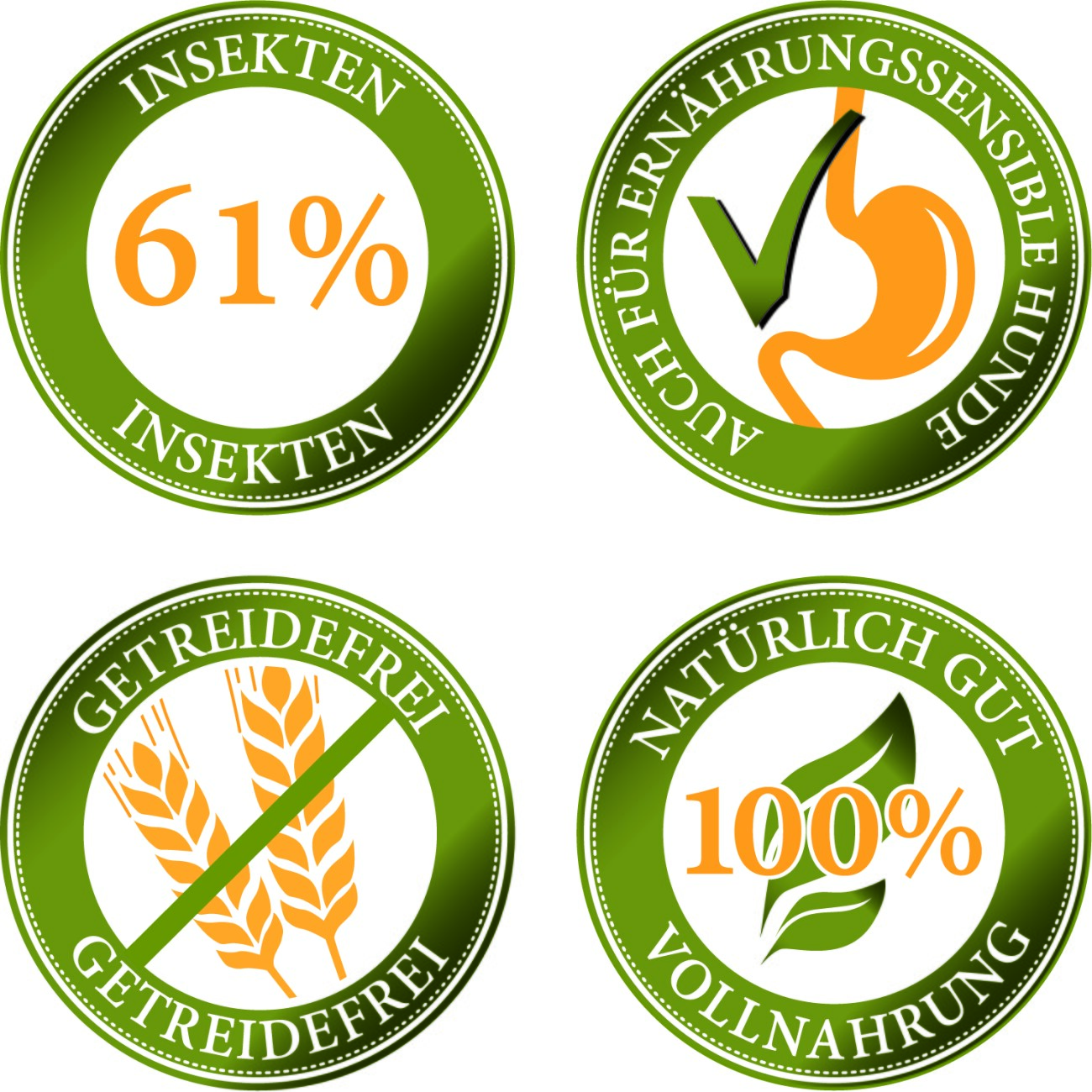Bellfor Hundefutter Nass mit Insekten Landgut-Menü - 6x400g