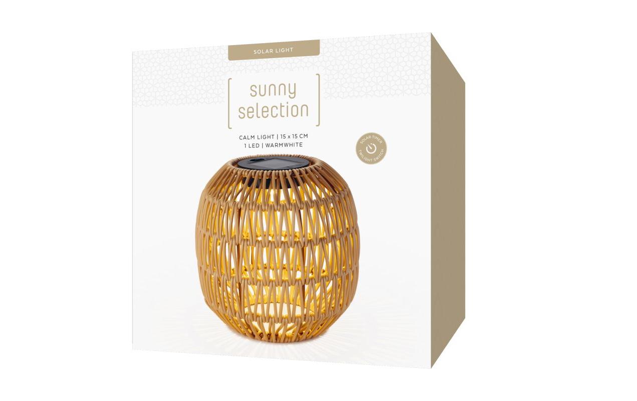 Laterne Solar Calm Light BraunDekorative Solarleuchte