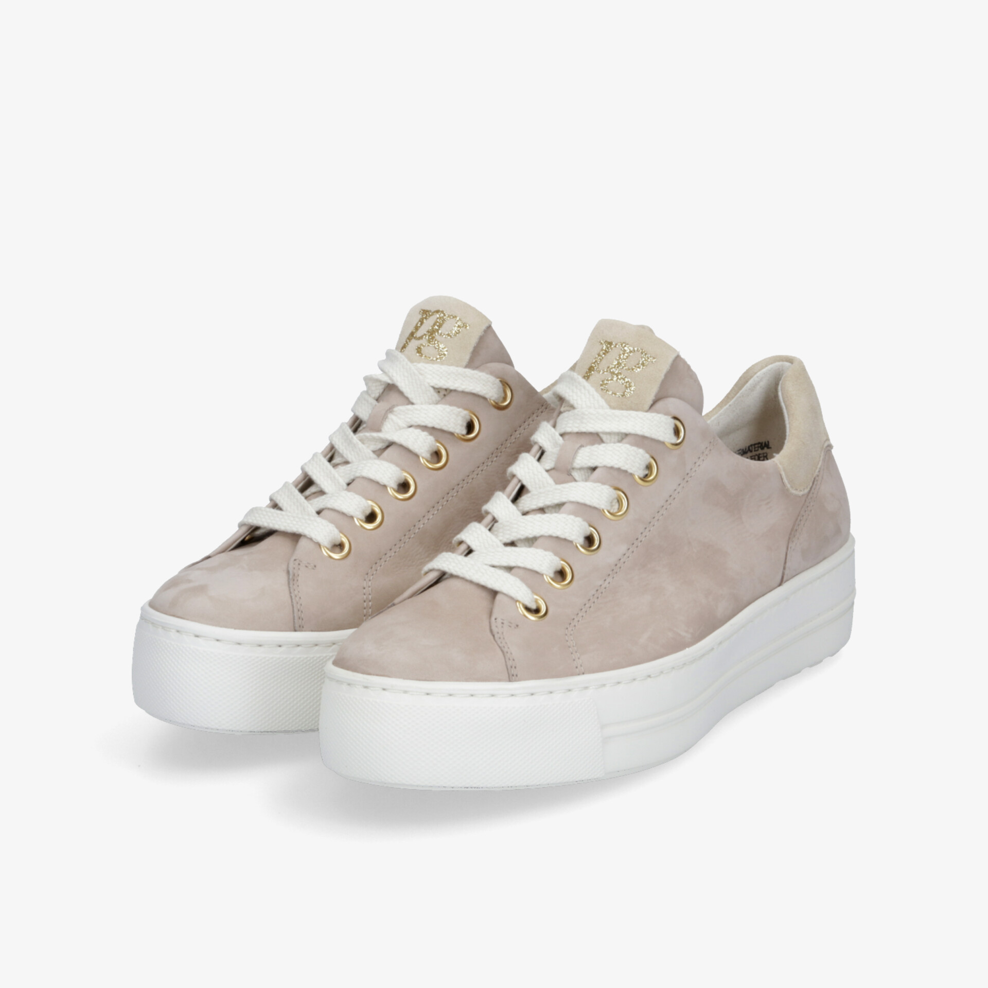 paul green Damen Plateau Schnürer beige