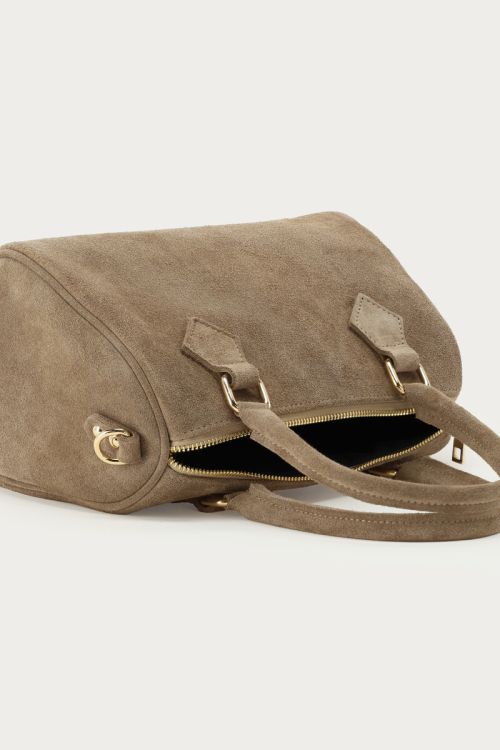Taupe suède tas