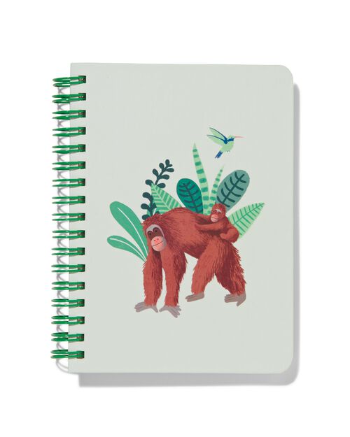 carnet ligné orang-outan A6