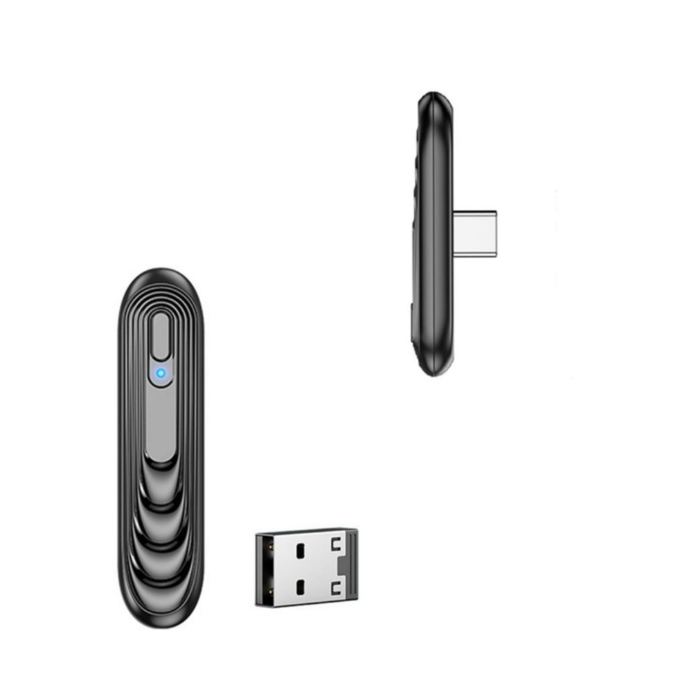 Bluetooth 5.0 USB Audio Transmitter mit USB C Anschluss für PC / Handy / Tablet / Nintendo Switch / Switch Lite - Schwarz
