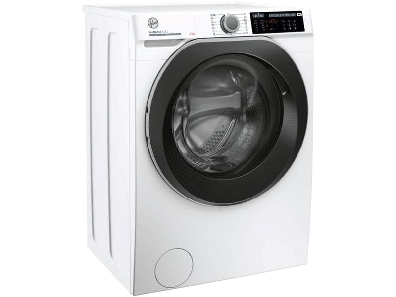 Hoover Waschmaschine HW4 37AMBS/1-S Links Frontloader mit 7 kg Ladekapazität