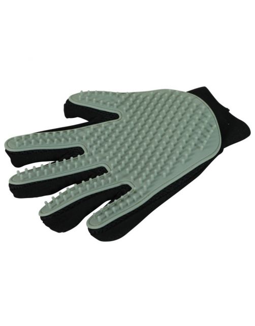 Zolux Rodent Borstelhandschoen - Vachtborstel - 160x25x225 mm Groen Zwart