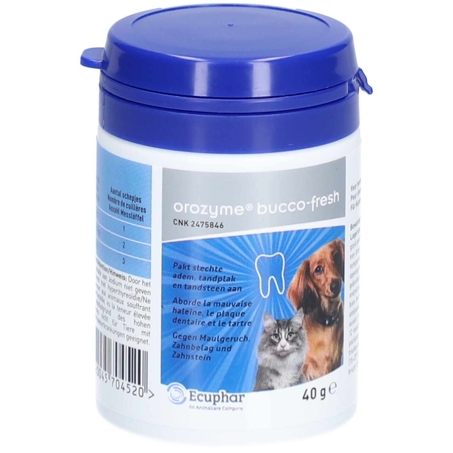 ECUPHAR Orozyme Bucco-Fresh PlaqueOff f. Hund/Katze