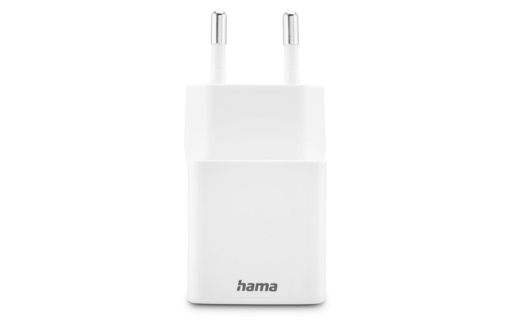 USB-Wandladegerät Gan charger USB-A USB-C 20 W WeissSchnellladegerät mit 1x USB-C und 1x USB-A
