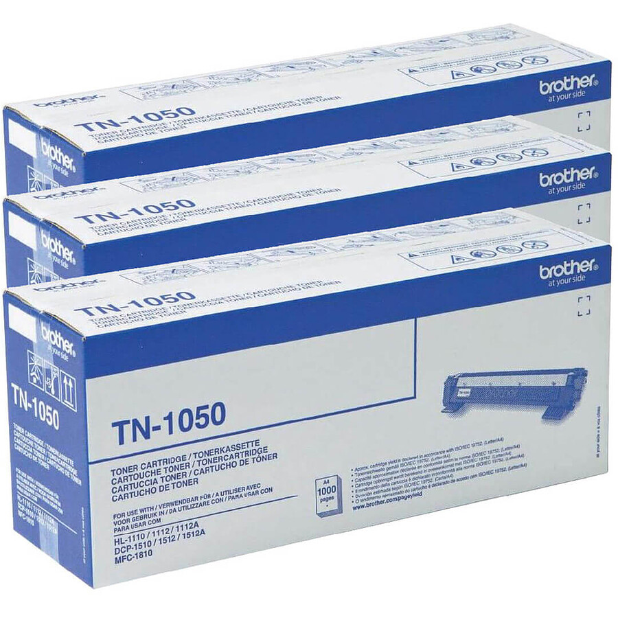 Brother TN-1050 - Noir Pack Trio