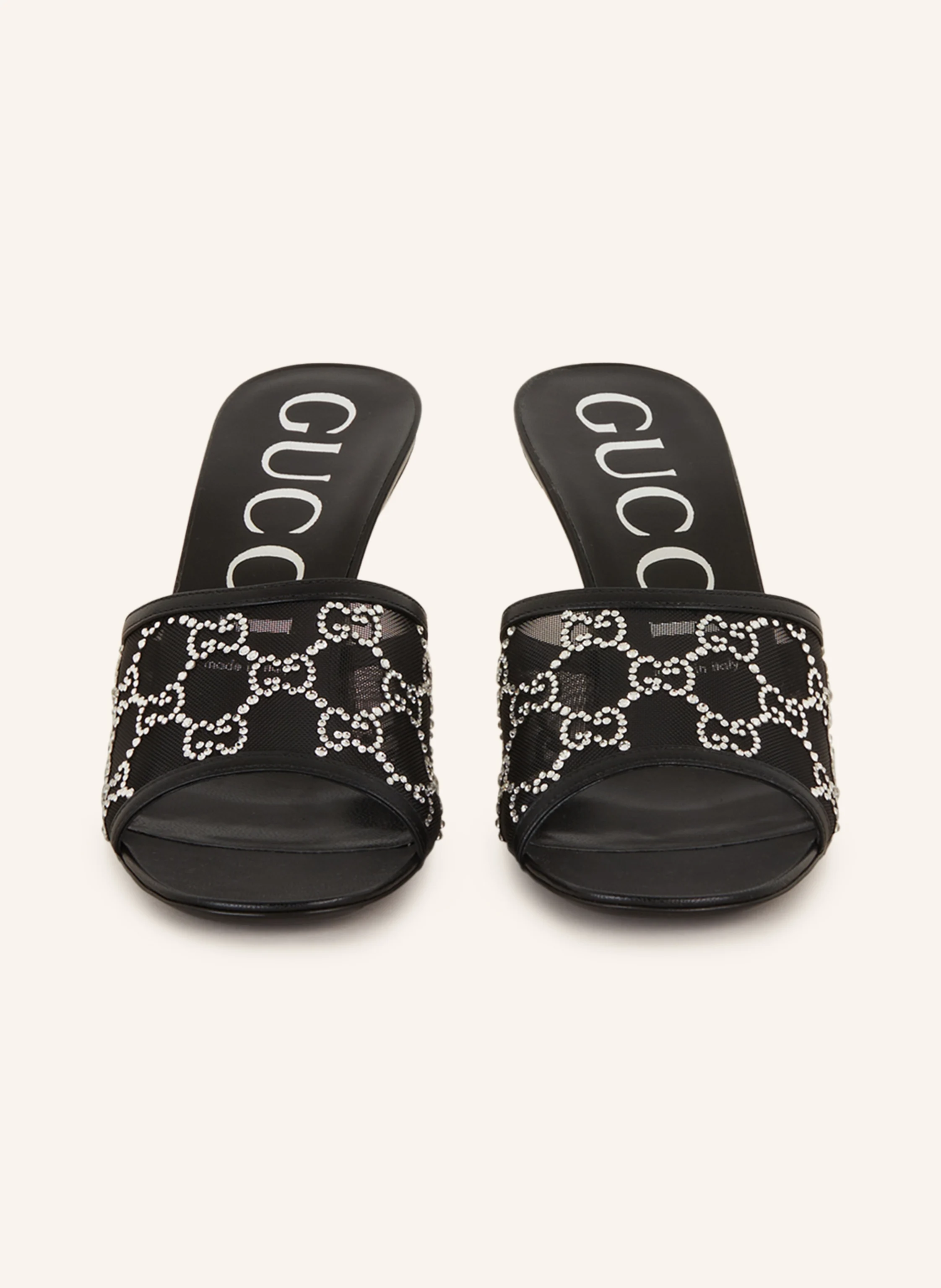 GUCCI Mules mit Schmucksteinen