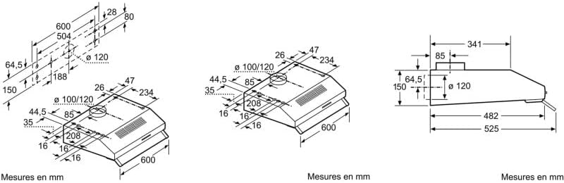 Siemens LU63LCC50 iQ100 Dunstabzugshaube / 60 cm/LED-Beleuchtung
