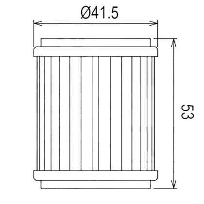Filtre à huile HifloFiltro HF651 court Type origine