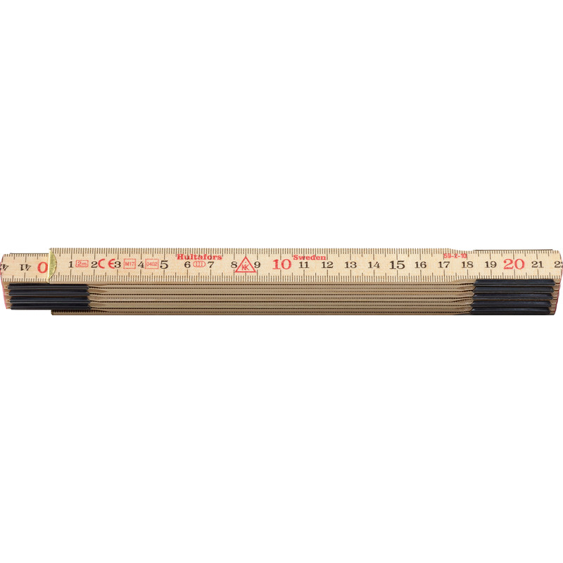 Hultafors duimstok 59-2-10 hout 2m