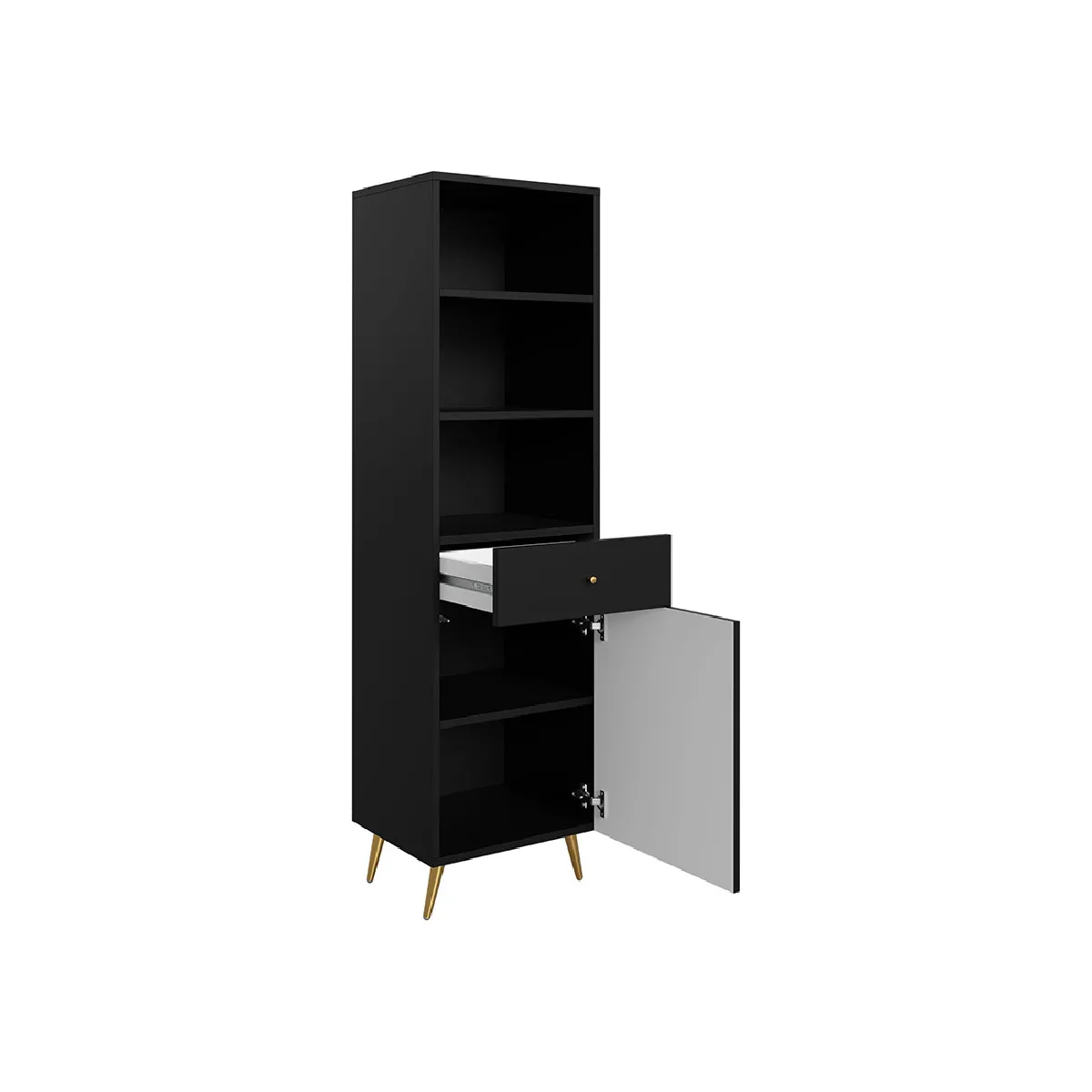 Bestmobilier Sorolla Étagère - Noir
