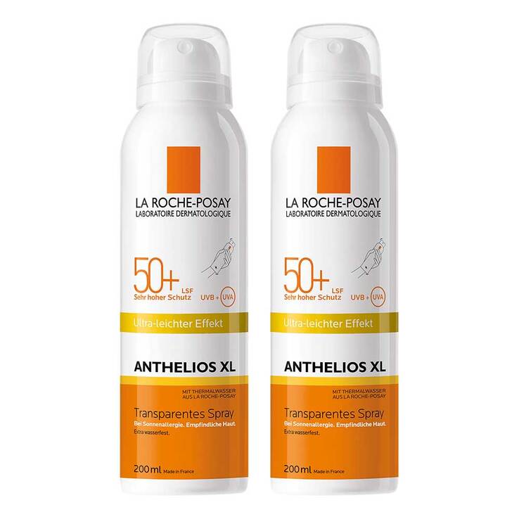 La Roche-Posay Anthelios XL LSF 50 + transparent Spray, 2x200 ml
