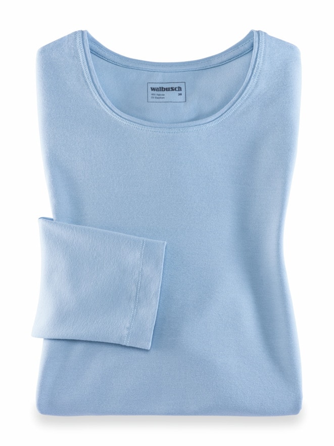 Viskose-Shirt Langarm