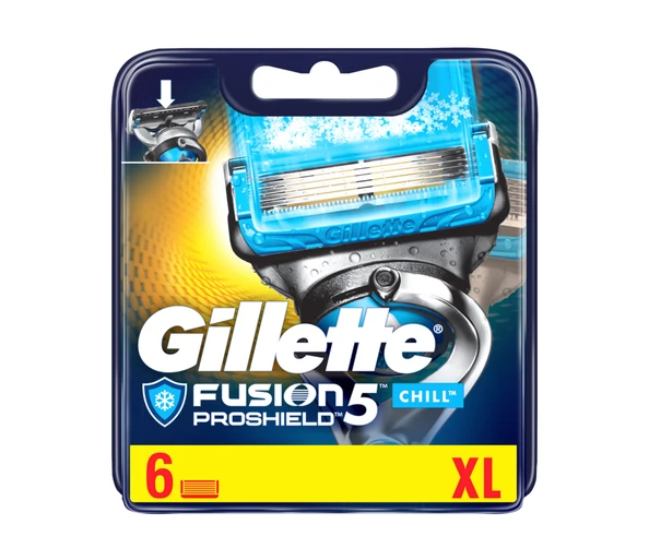 Gillette Fusion5 ProShield Chill Rasierklingen 6 Stück