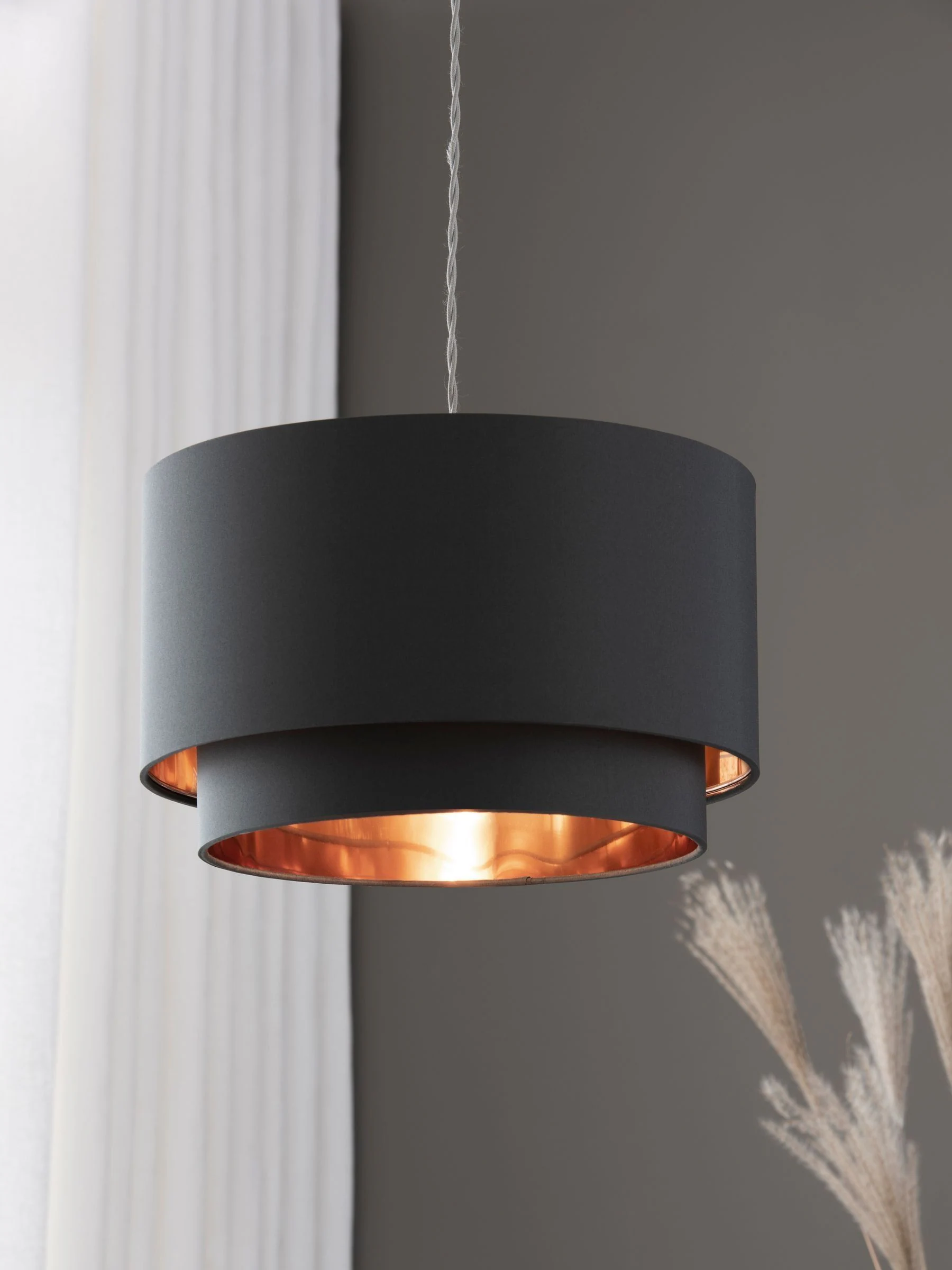 Rico plafondlamp met gemakkelijk te monteren kap