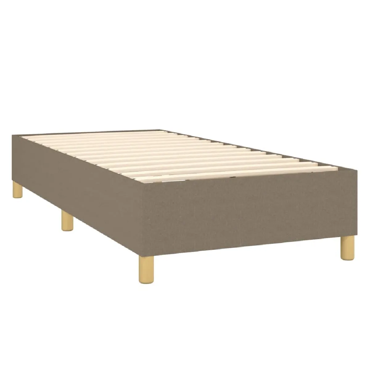 vidaXL Sommier à lattes Taupe 90x190 cm