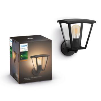 Philips Hue muurlamp Inara zwart - warmwit licht 7W