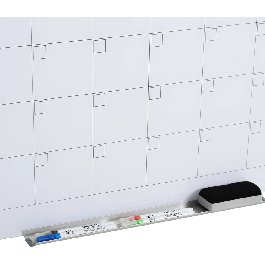 Vinsetto Kalendertafel mit Radiergummi und 4 Markern weiß