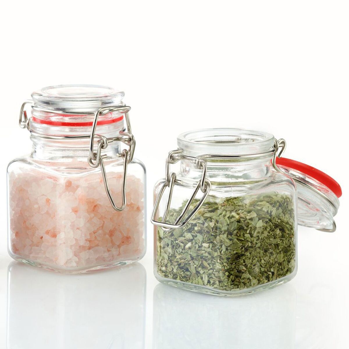 Glass med snap-on lokk 100 ml