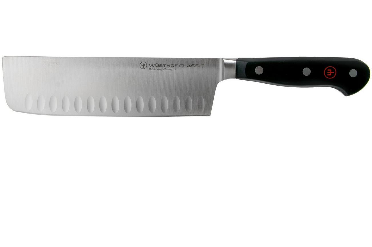 Wüsthof Classic nakiri met kuiltjes 17 cm, 1040132617