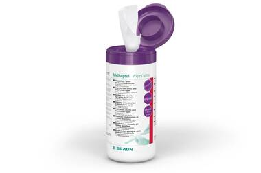 MELISEPTOL Wipes ultra Tücher<br>100 Stück, Dose, 14x20cm