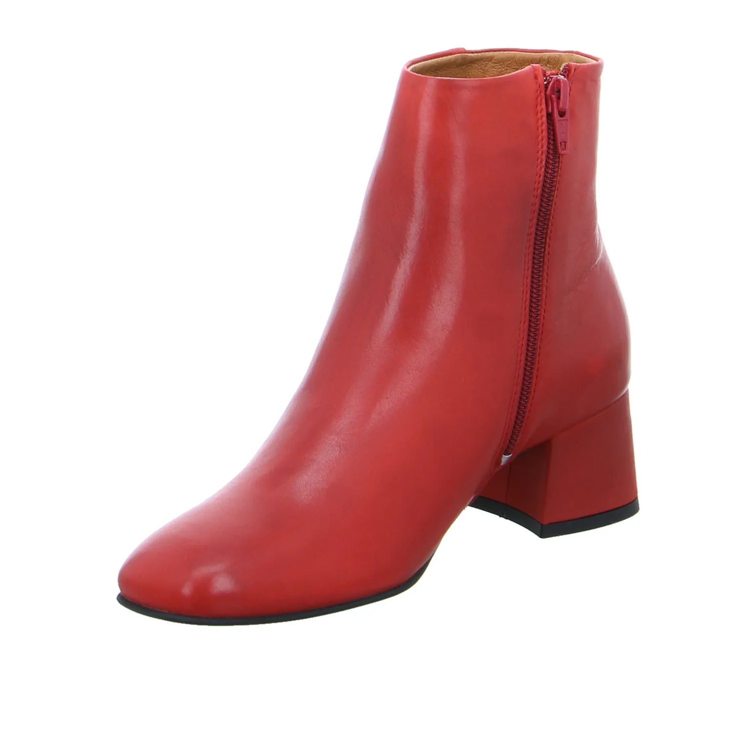 SCHUHENGEL Stiefelette Rot Leder