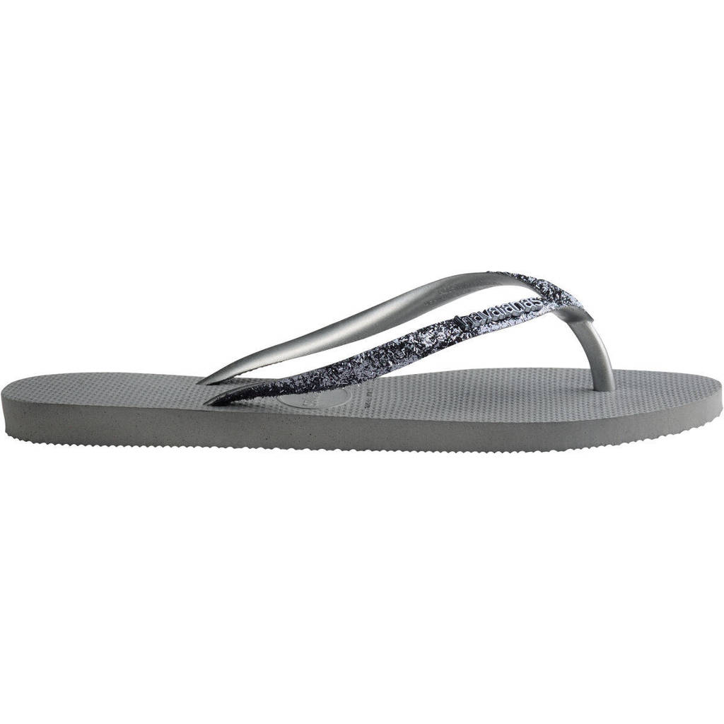 Havaianas Slim Glitter IIteenslippers met glitters zilver
