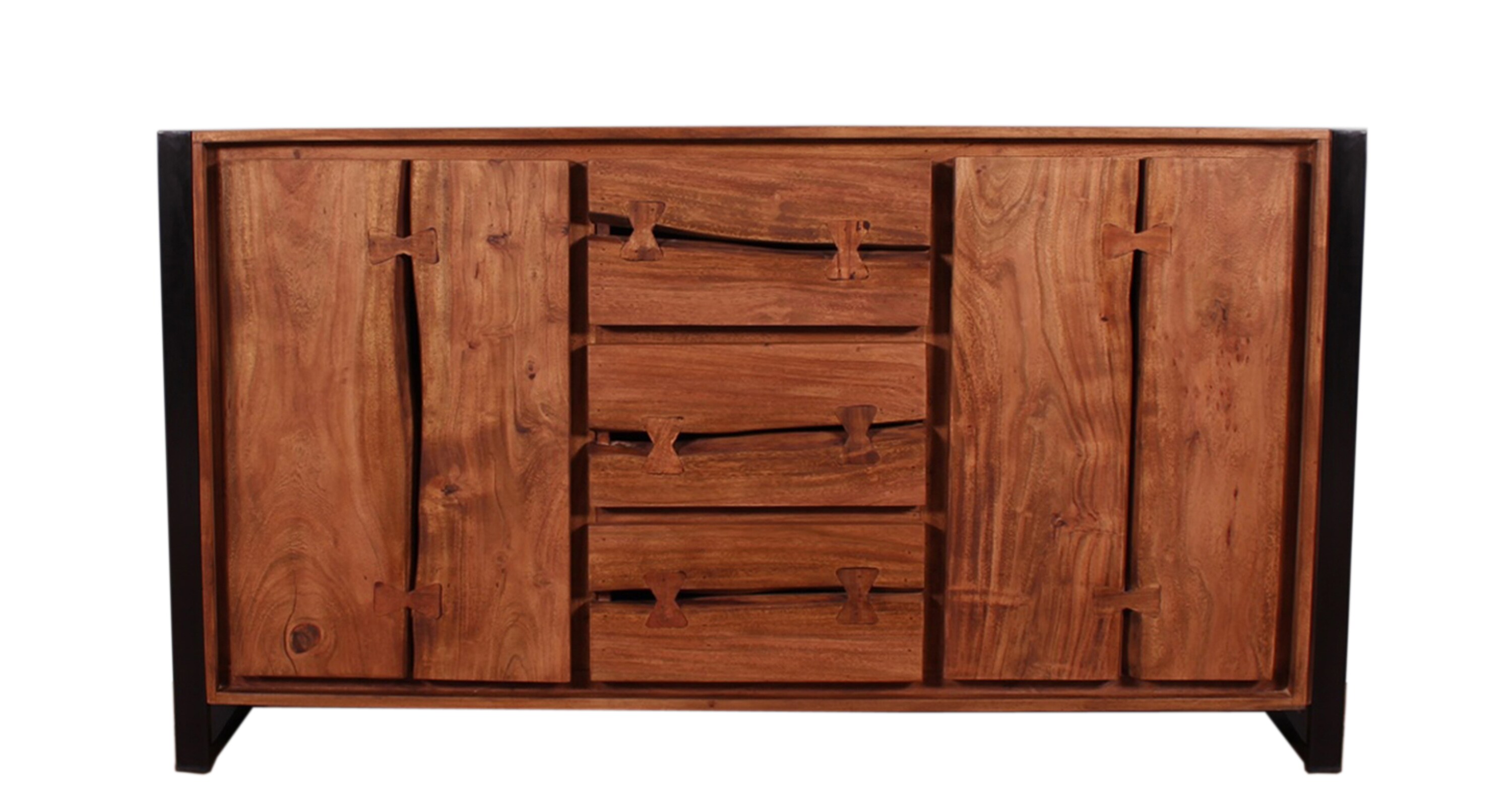 Sideboard Natural Edge Akazie Kommode Wohnzimmer Esszimmer Schubladen Schrank
