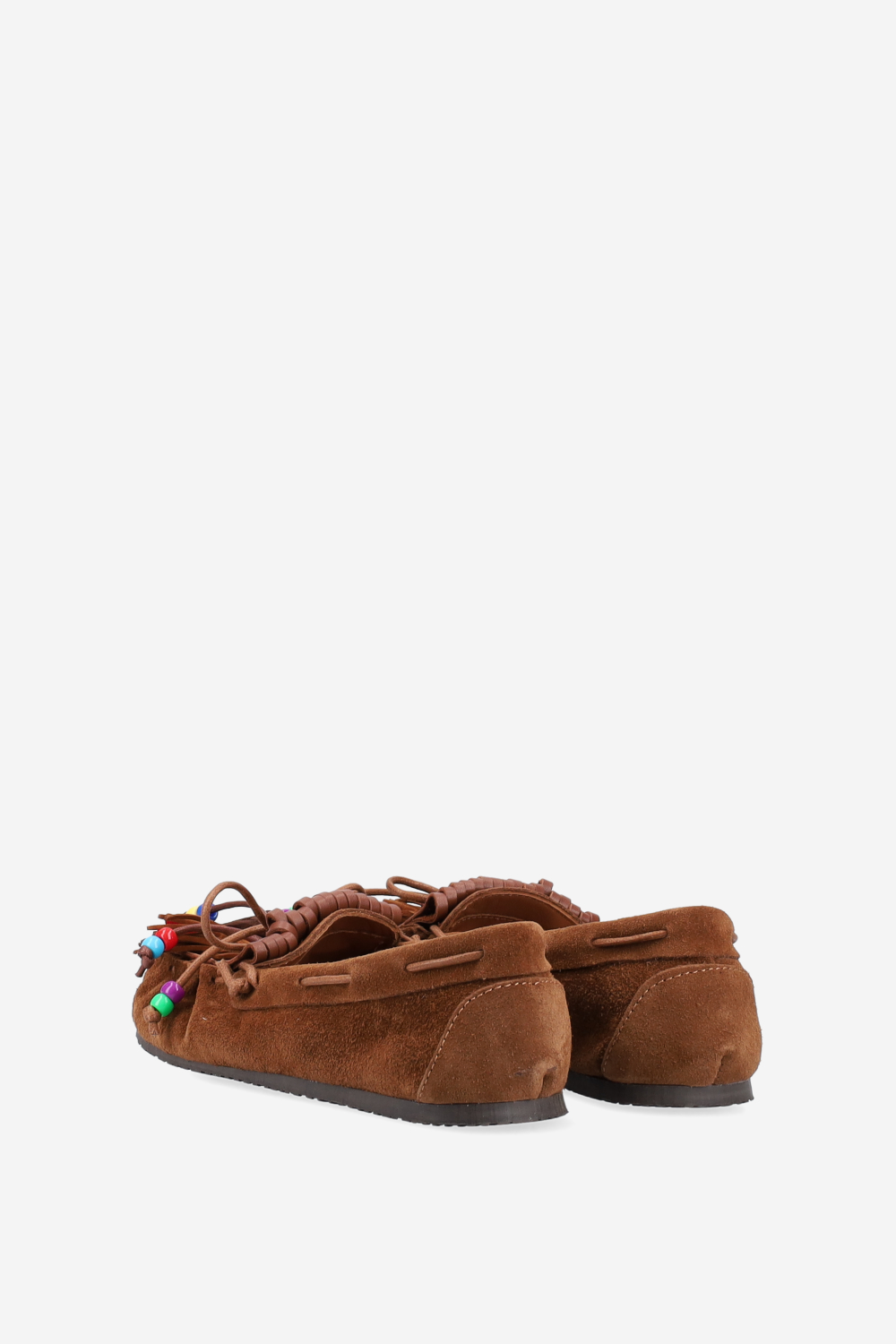 Fringes suede ballerinas