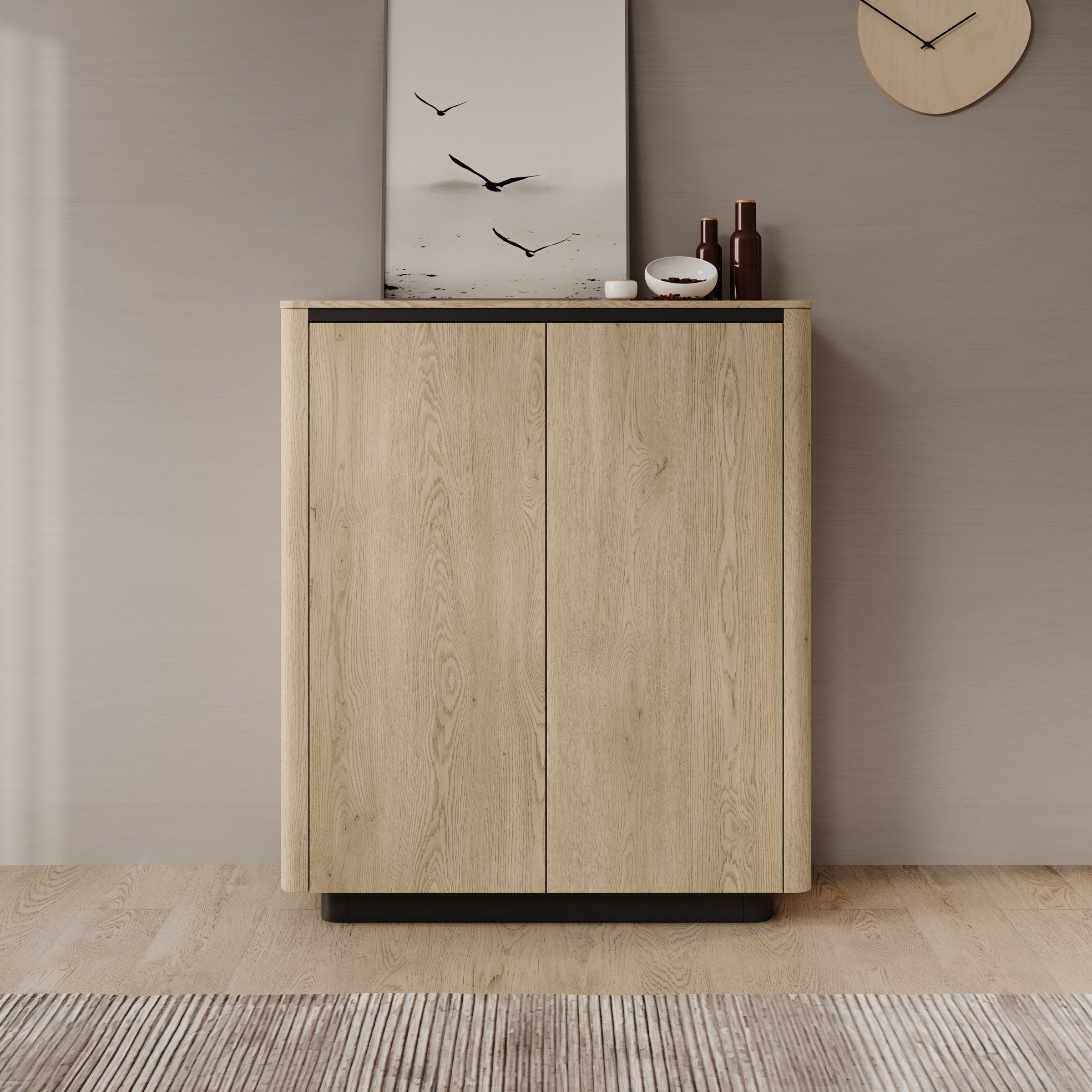 Meubella - Taywan - Dressoir - Eiken - 113x38x133 cm