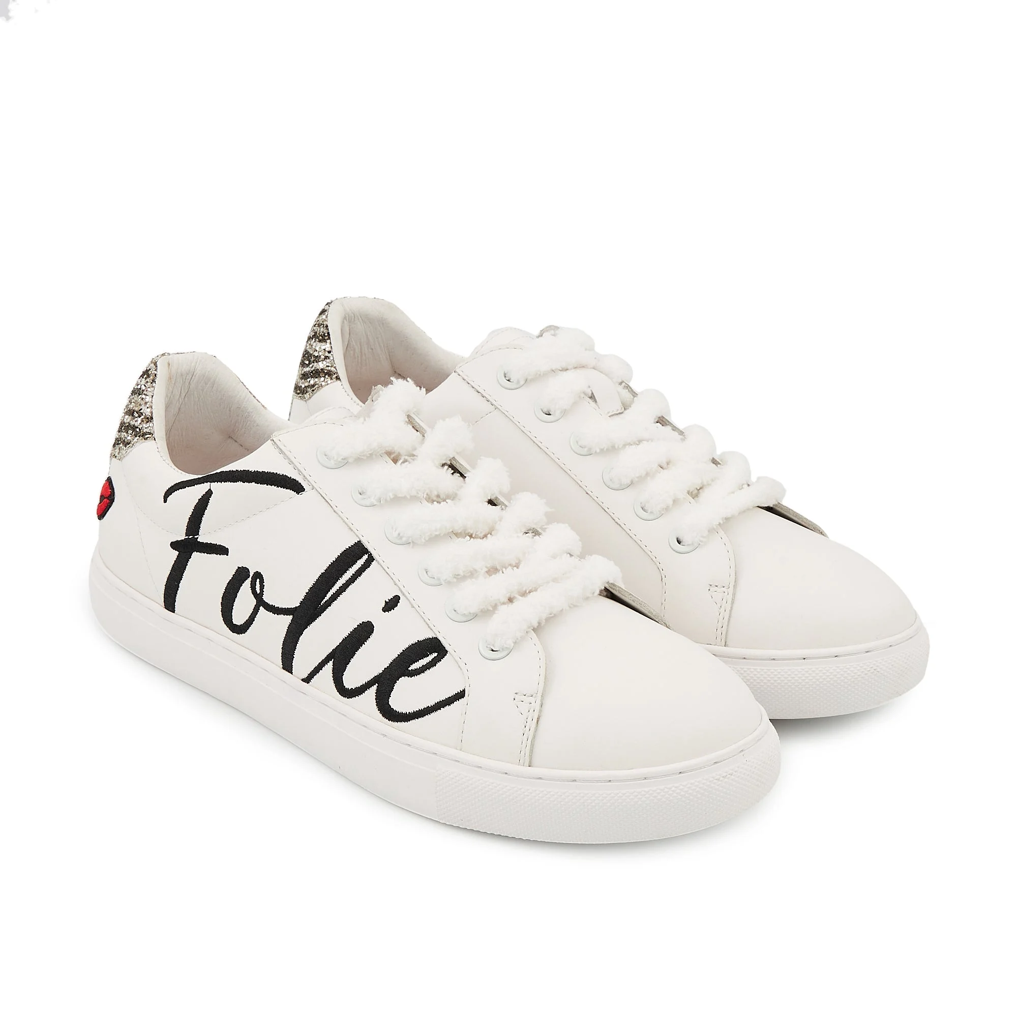 SIMONE FOLIE DOUCE - Sneakers en cuir | Blanc